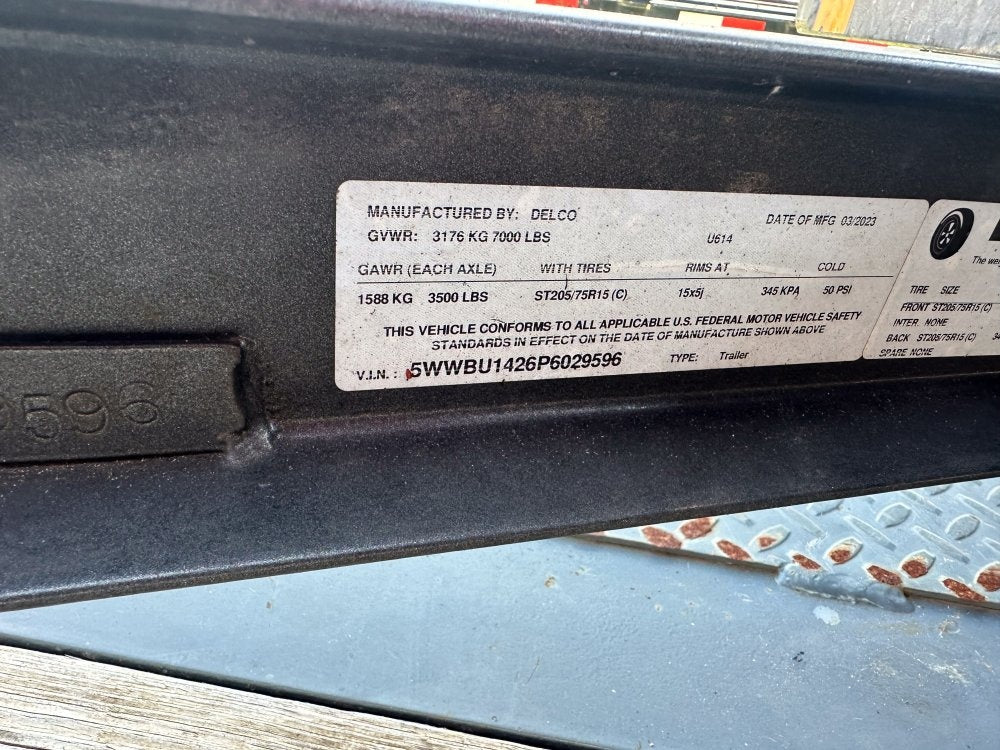 14'x7' Delco Equipment Trailers - Equipment Trailers - Buy Repo Trailers