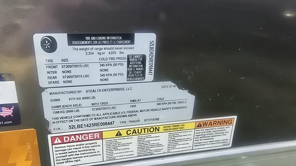 14'x7' Stealth Trailers Enclosed - Enclosed - Buy Repo Trailers