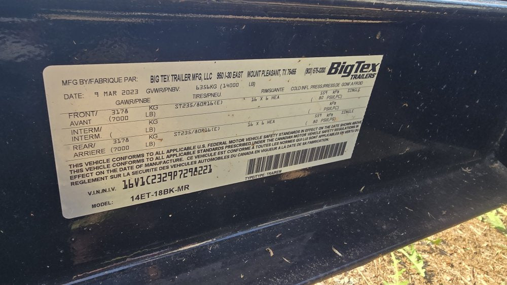 18'x7' Repo Equipment Trailers