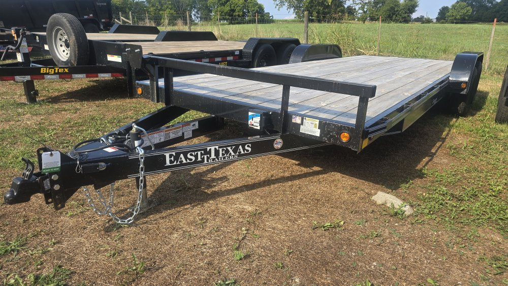 22'x7' East Texas Trailers Single Car