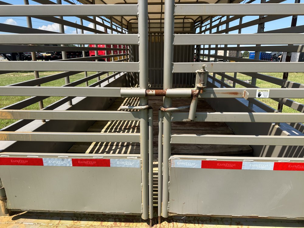 20'x7' East Texas Trailers Stock Trailers - 15,680 lbs