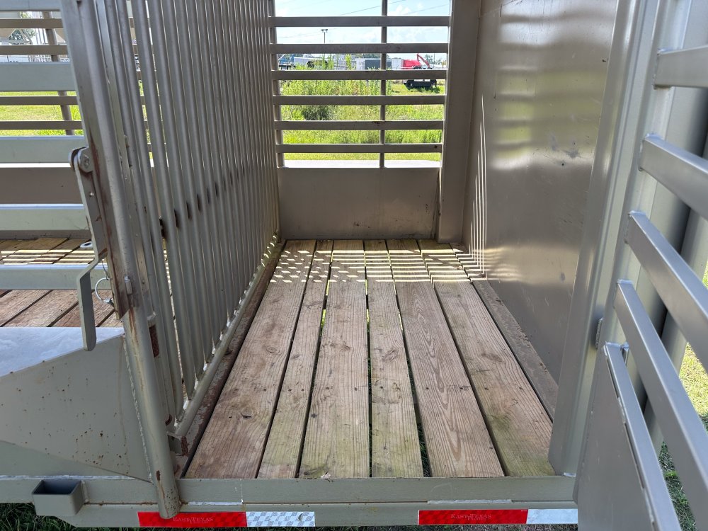 20'x7' East Texas Trailers Stock Trailers - 15,680 lbs