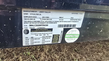 20'x83" Liberty Trailers Single Car