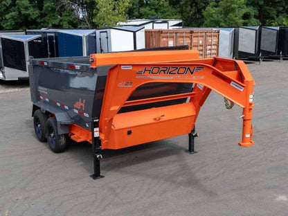 12' HZ7 GN Dump Trailer 2-7k Axles 4' Walls - Dump Trailers - Stryker Dealership Group