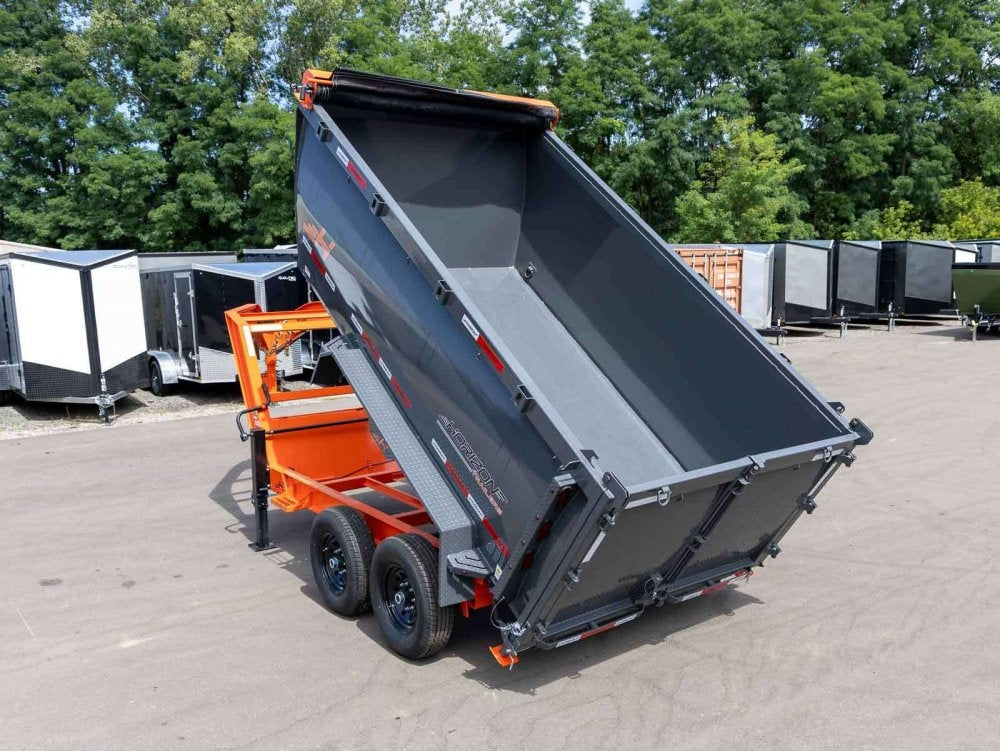 12' HZ7 GN Dump Trailer 2-7k Axles 4' Walls - Dump Trailers - Stryker Dealership Group