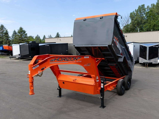 12' HZ7 GN Dump Trailer 2-7k Axles 4' Walls - Dump Trailers - Stryker Dealership Group