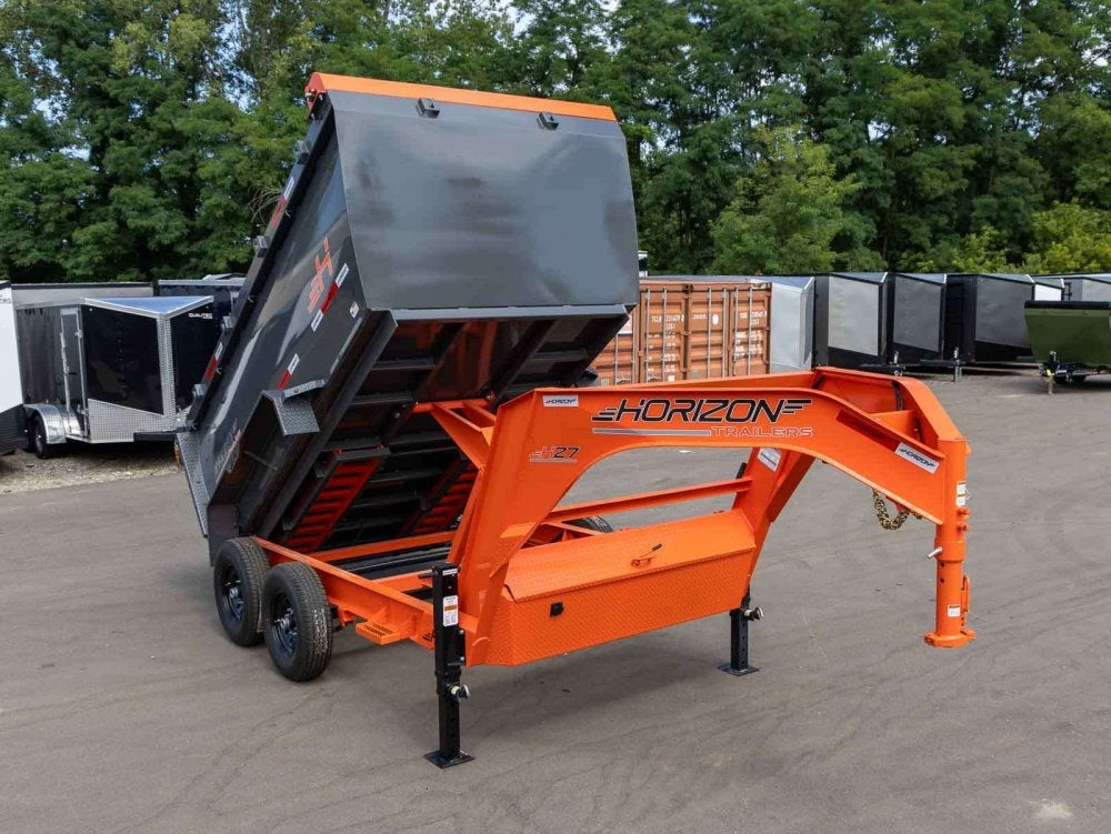 12' HZ7 GN Dump Trailer 2-7k Axles 4' Walls - Dump Trailers - Stryker Dealership Group