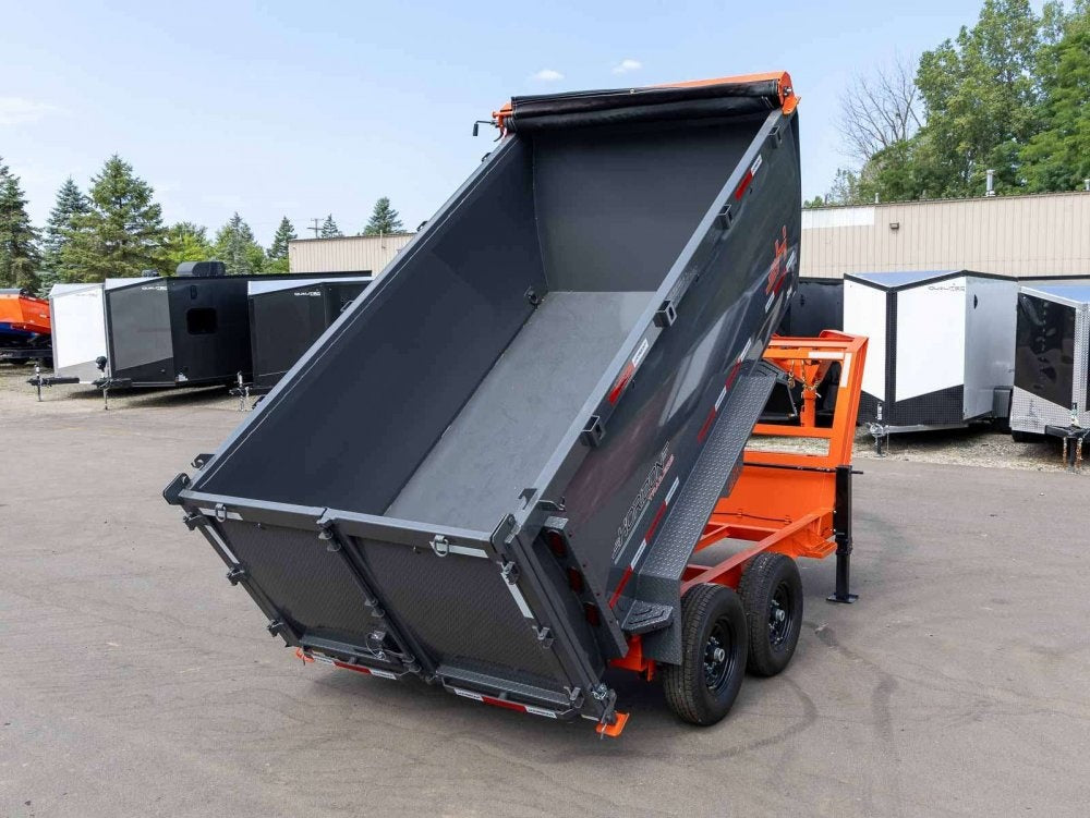 12' HZ7 GN Dump Trailer 2-7k Axles 4' Walls - Dump Trailers - Stryker Dealership Group