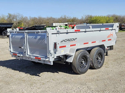 12' LZ7 Dump Trailer 30" Walls - 14k GVWR - Scissor Lift - 14ply Tires - 3 Way Door - Dump Trailers - Stryker Dealership Group