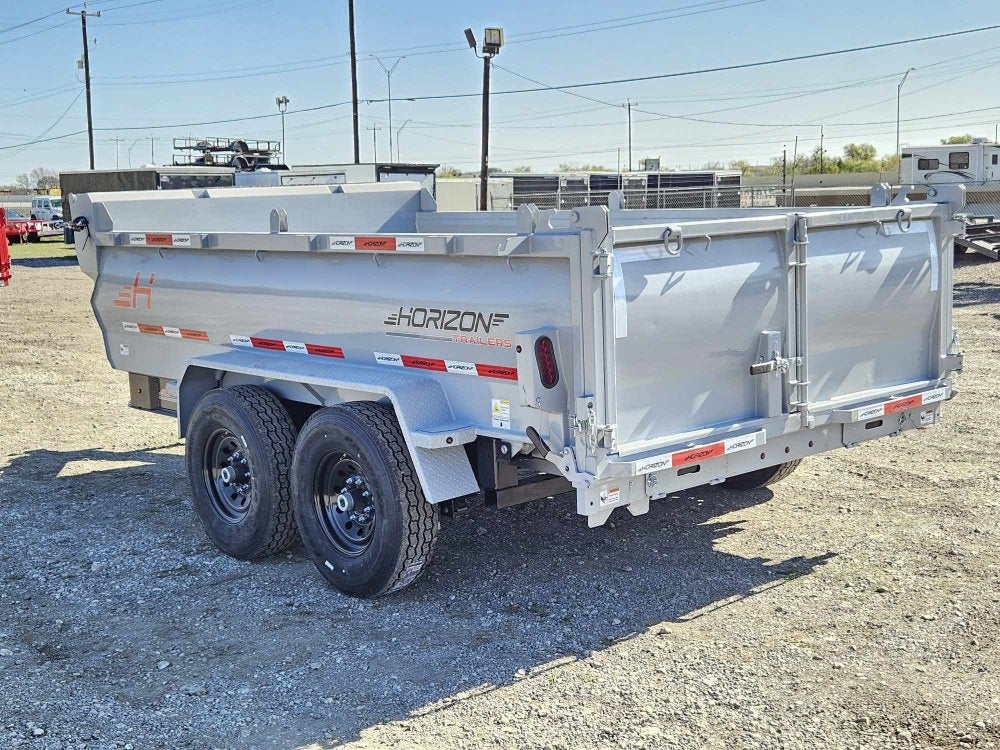 12' LZ7 Dump Trailer 30" Walls - 14k GVWR - Scissor Lift - 14ply Tires - 3 Way Door - Dump Trailers - Stryker Dealership Group