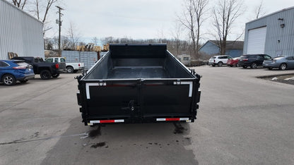 12' LZ7 Dump Trailer 30" Walls - 14k GVWR - Scissor Lift - 14ply Tires - 3 Way Door - Dump Trailers - Stryker Dealership Group