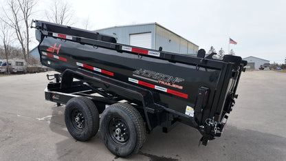 12' LZ7 Dump Trailer 30" Walls - 14k GVWR - Scissor Lift - 14ply Tires - 3 Way Door - Dump Trailers - Stryker Dealership Group