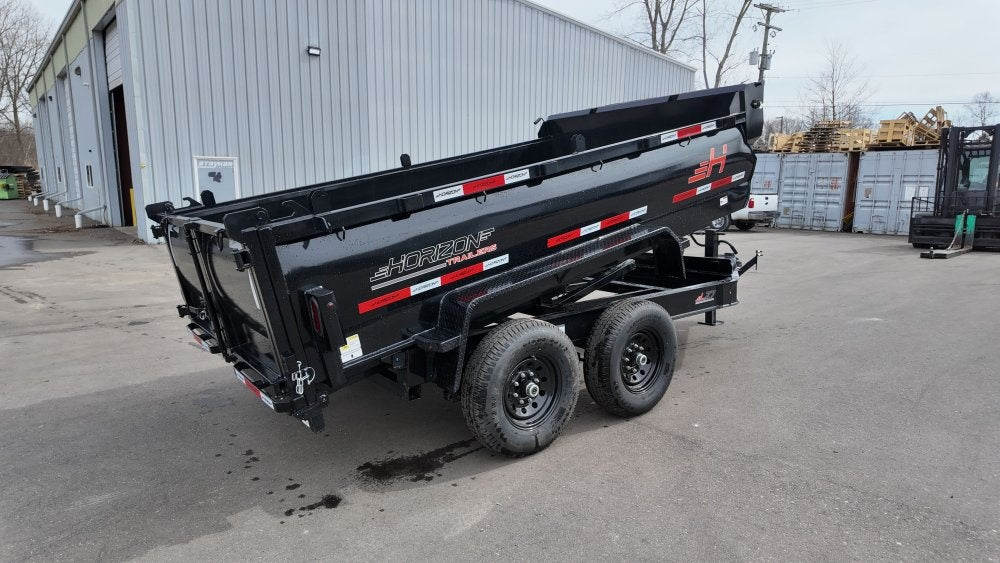 12' LZ7 Dump Trailer 30" Walls - 14k GVWR - Scissor Lift - 14ply Tires - 3 Way Door - Dump Trailers - Stryker Dealership Group
