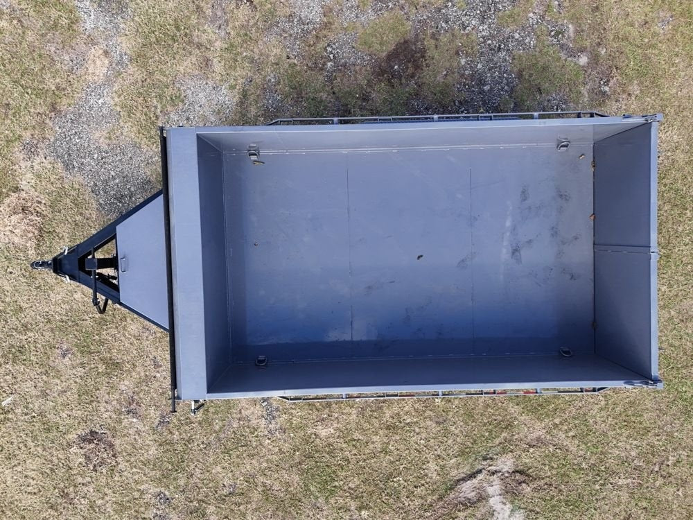 12' SDT Dump Trailer 36" Side Walls - 521 Scissor Lift - 3 Way Gate - Dump Trailers - Stryker Dealership Group