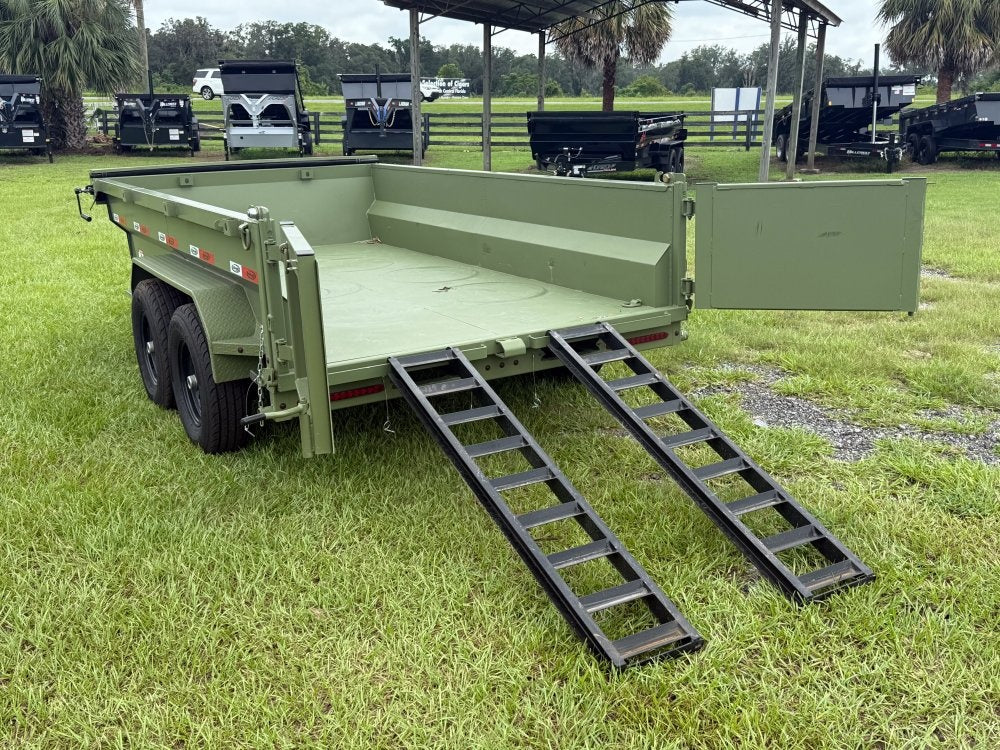 12' x 6' Dump Trailer DRM 24" Side Walls (2) 7K Axles Scissor Lift - Dump Trailers - Stryker Dealership Group