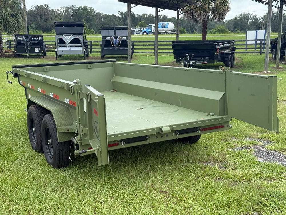 12' x 6' Dump Trailer DRM 24" Side Walls (2) 7K Axles Scissor Lift - Dump Trailers - Stryker Dealership Group