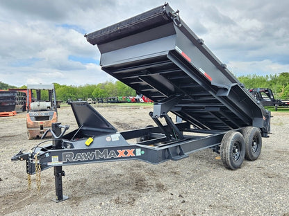 14' BP Dump Trailer (2) 7k Axles 19" Walls - Black - Dump Trailers - Stryker Dealership Group
