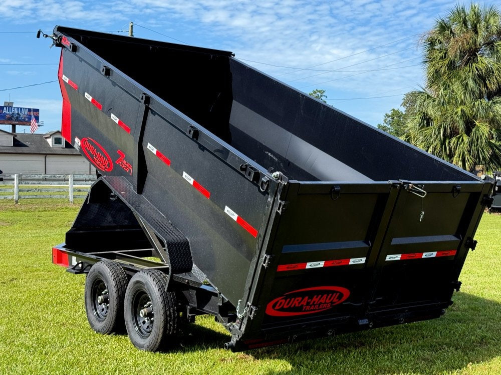 14' DRL Dump Trailer 48" Sides (2) 7K Axles Scissor Lift - Dump Trailers - Stryker Dealership Group