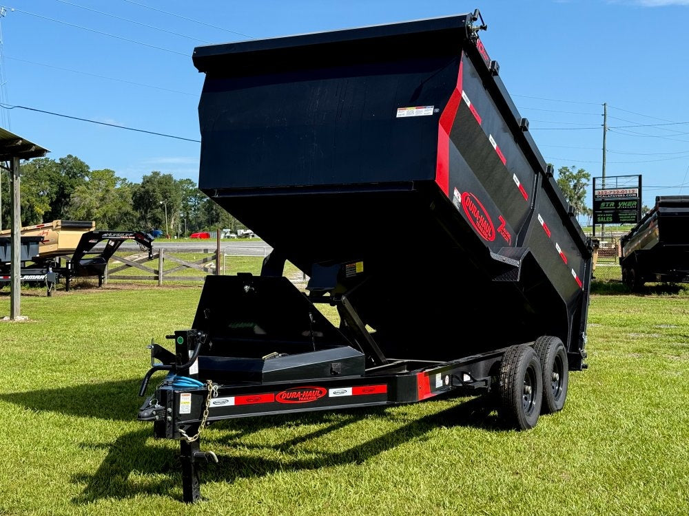 14' DRL Dump Trailer 48" Sides (2) 7K Axles Scissor Lift - Dump Trailers - Stryker Dealership Group