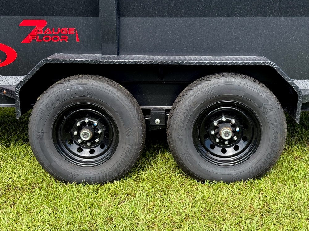 14' DRL Dump Trailer 48" Sides (2) 7K Axles Scissor Lift - Dump Trailers - Stryker Dealership Group