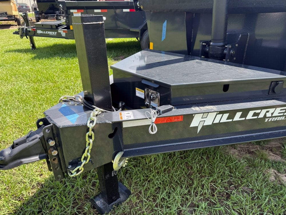 14' Dump Trailer 24" Side Walls - Telescopic Lift - Hydraulic Jack - Dump Trailers - Stryker Dealership Group