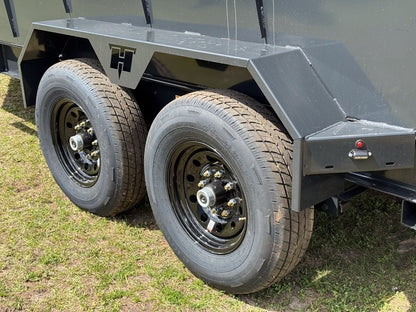 14' Dump Trailer BP 40" Side Walls - Telescopic lift - 7k Axles - Hydraulic Jack - Dump Trailers - Stryker Dealership Group