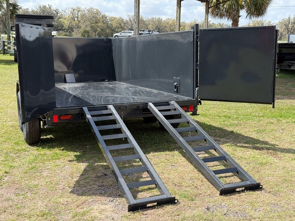14' Dump Trailer BP 40" Side Walls - Telescopic lift - 8k Axles - Hydraulic Jack - Dump Trailers - Stryker Dealership Group