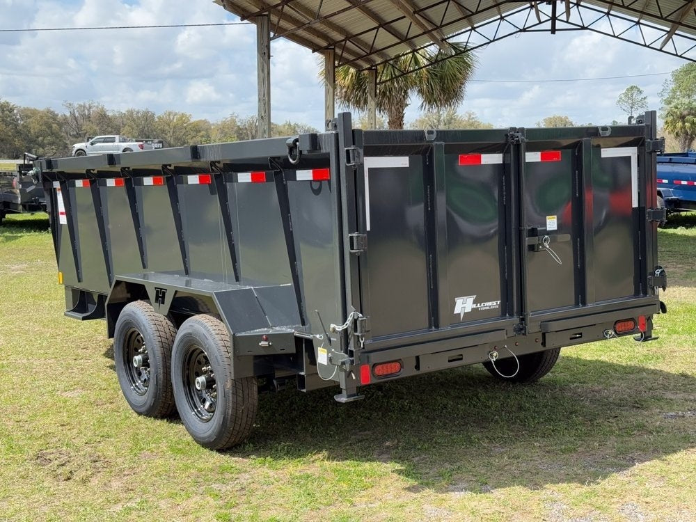 14' Dump Trailer BP 40" Side Walls - Telescopic lift - 8k Axles - Hydraulic Jack - Dump Trailers - Stryker Dealership Group