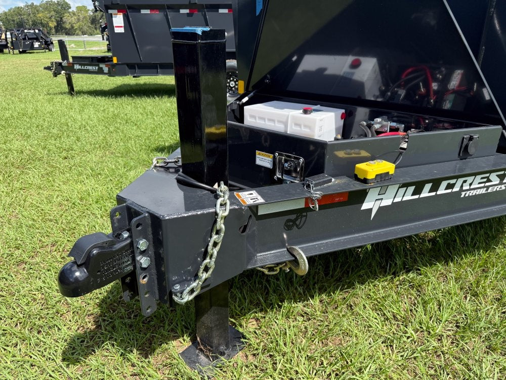 14' Dump Trailer BP 40" Side Walls - Telescopic lift - 8k Axles - Hydraulic Jack - Dump Trailers - Stryker Dealership Group