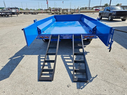 14' EDT Dump Trailer 20" Side Walls - 10 ga Floor - 521 Scissor Lift - 3 Way Gate - Dump Trailers - Stryker Dealership Group