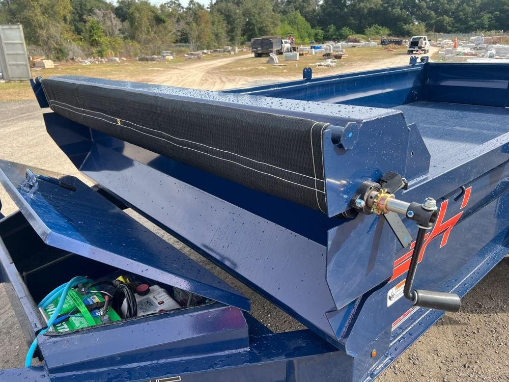14' EZ7 Dump Trailer 19" Sides 7K Axles 14K GVWR 3-way Door Slide In Ramps - Dump Trailers - Stryker Dealership Group