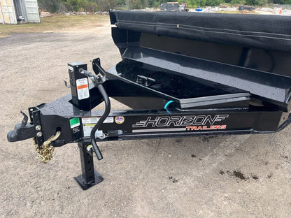 14' EZ7 Dump Trailer 19" Sides 7K Axles 14K GVWR 3-way Door Slide In Ramps - Dump Trailers - Stryker Dealership Group