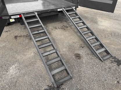 14' EZ7 Dump Trailer 19" Sides 7K Axles 14K GVWR 3-way Door Slide In Ramps - Dump Trailers/Dump Trailers - Stryker Dealership Group