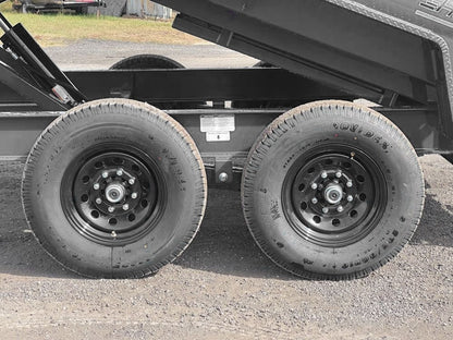 14' EZ7 Dump Trailer 19" Sides 7K Axles 14K GVWR 3-way Door Slide In Ramps - Dump Trailers/Dump Trailers - Stryker Dealership Group