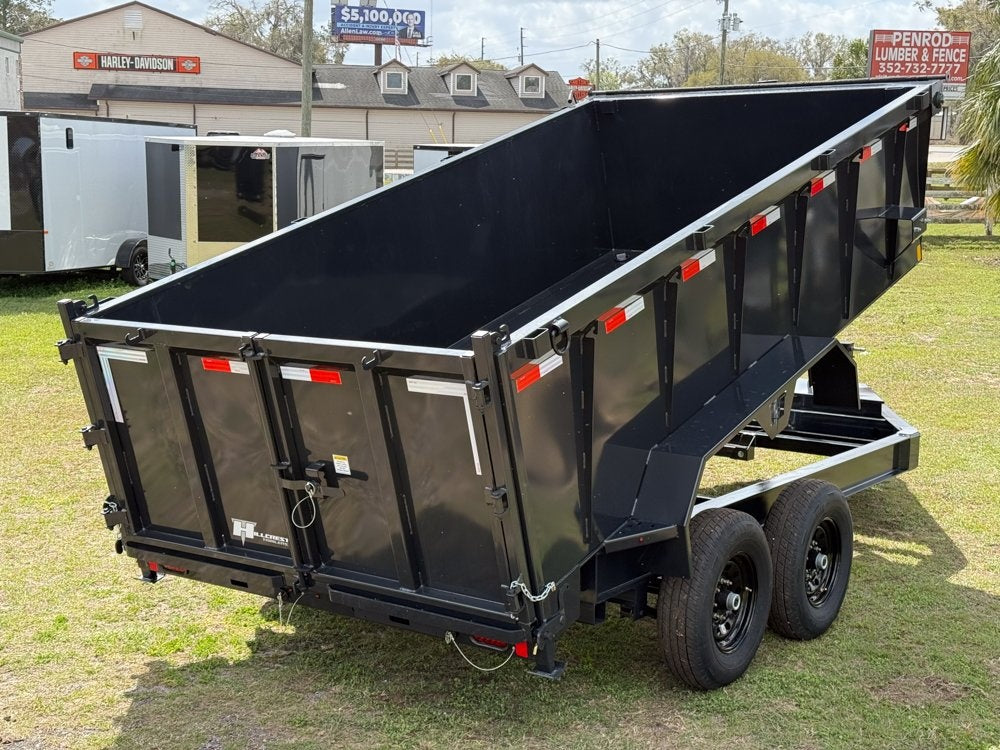 14' HCDT Dump Trailer BP 40" Side Walls - Telescopic lift - 7k Axles - Dump Trailers - Stryker Dealership Group