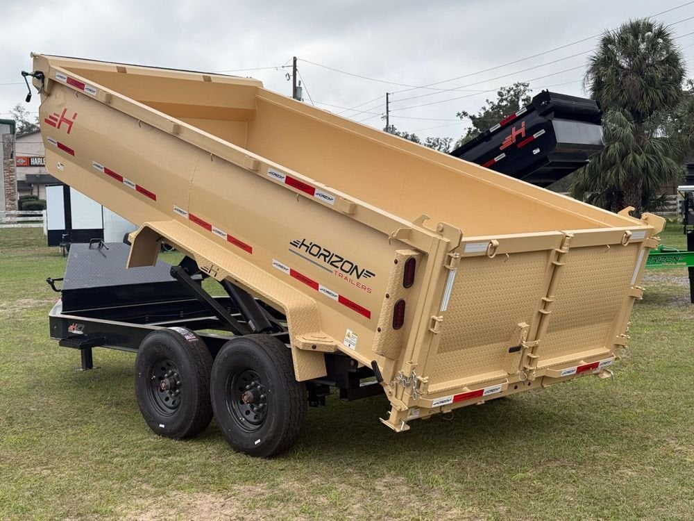 14' HZ7 BP Dump 36" Sides - 8K Axles - 620 Scissor - 14 ply Tires - 2 Speed Jack - Dump Trailers - Stryker Dealership Group