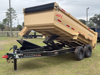 14' HZ7 BP Dump 36" Sides - 8K Axles - 620 Scissor - 14 ply Tires - 2 Speed Jack - Dump Trailers - Stryker Dealership Group