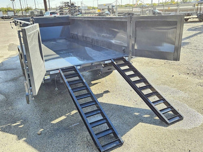 14' HZ7 Dump 36" Sides - 7K Axles - 620 Scissor - Dump Trailers - Stryker Dealership Group