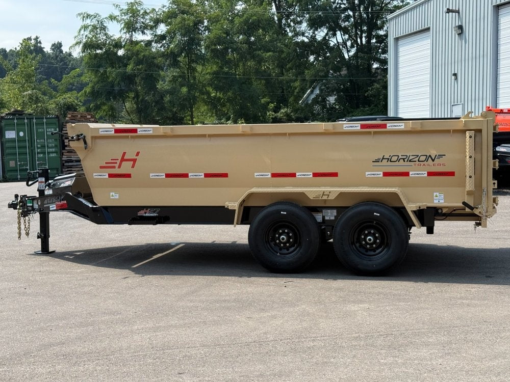 14' HZ7 Dump 36" Sides - 7K Axles - 620 Scissor - Dump Trailers/Dump Trailers - Stryker Dealership Group