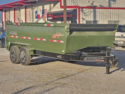 14' HZ7 Dump 36" Sides - 8K Axles - 620 Scissor - 14 ply Tires - 2 Speed Jack - Dump Trailers - Stryker Dealership Group