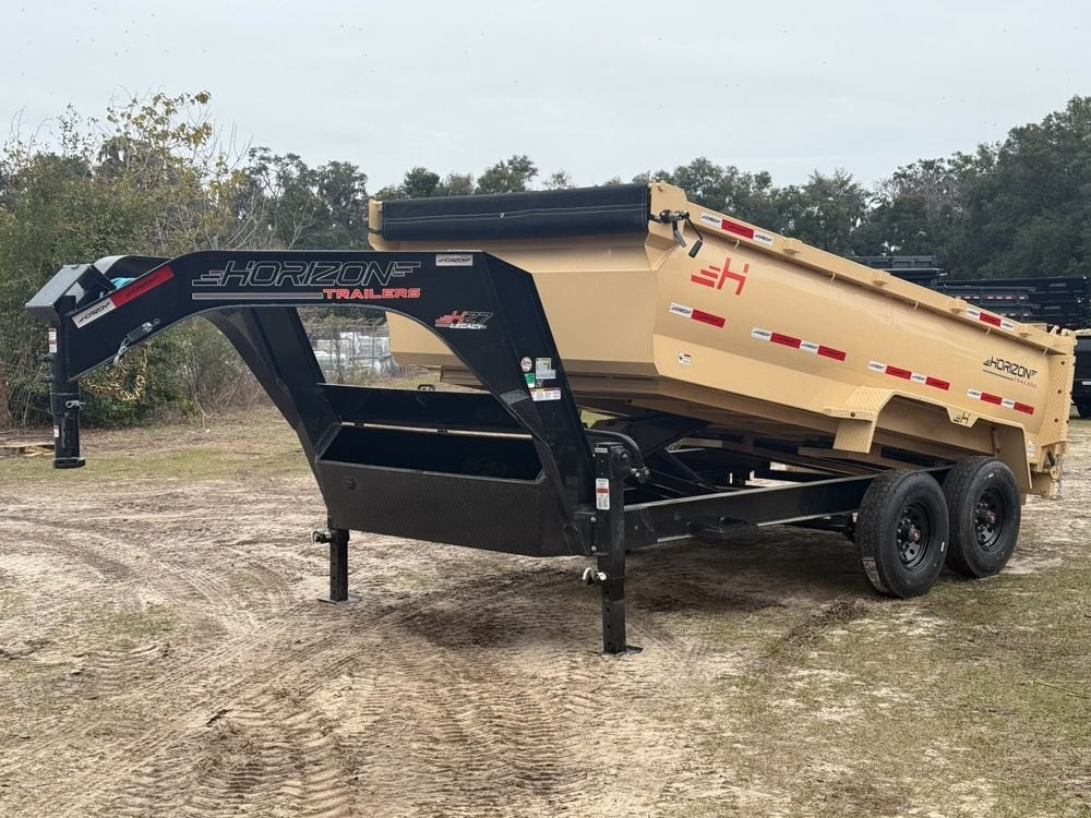 14' HZ7 GN Dump 36" Sides - 8K Axles - 620 Scissor - 14 ply Tires - 2 Speed Jack - Dump Trailers - Stryker Dealership Group