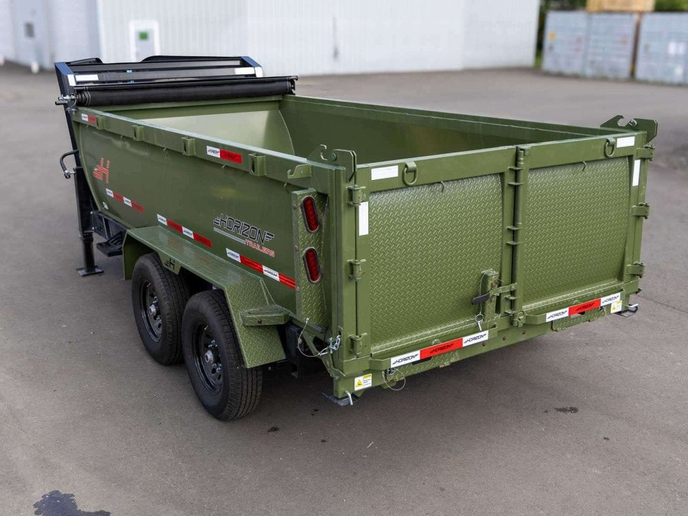 14' HZ7 GN Dump Trailer 3' Walls 2-7k Axles - Dump Trailers - Stryker Dealership Group