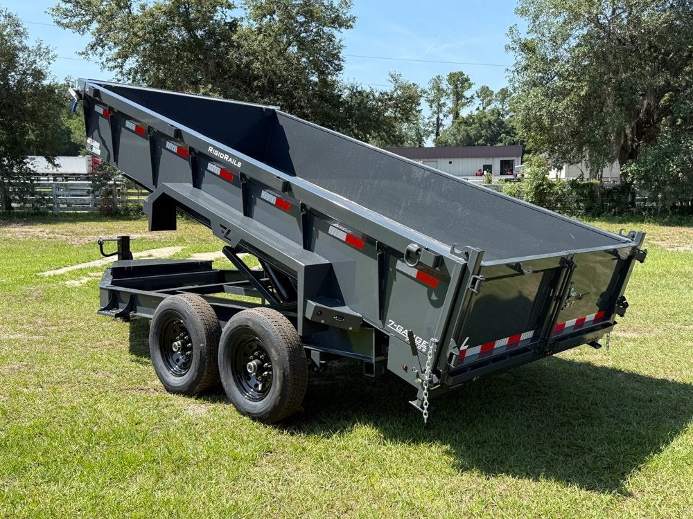 14' Low-Pro Dump Trailer - 7K Axles 10 Ply Tires - 24" Sides - Dump Trailers - Stryker Dealership Group