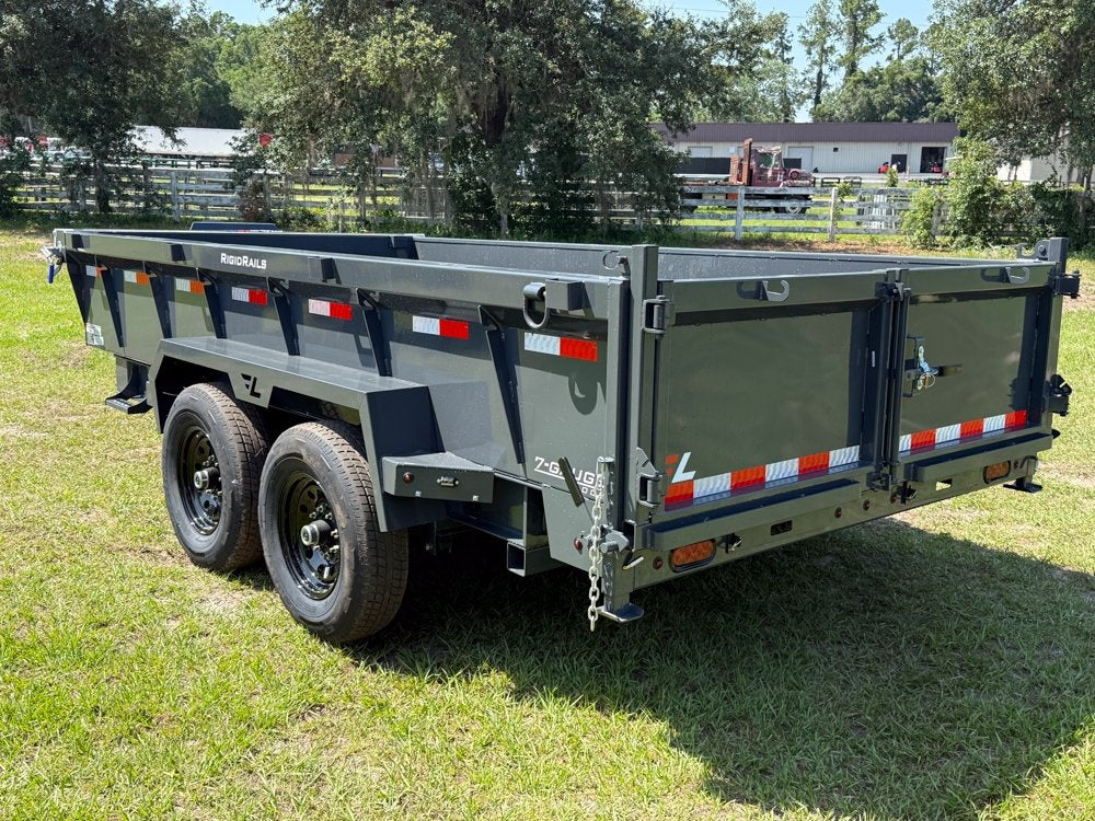 14' Low-Pro Dump Trailer - 7K Axles 10 Ply Tires - 24" Sides - Dump Trailers - Stryker Dealership Group