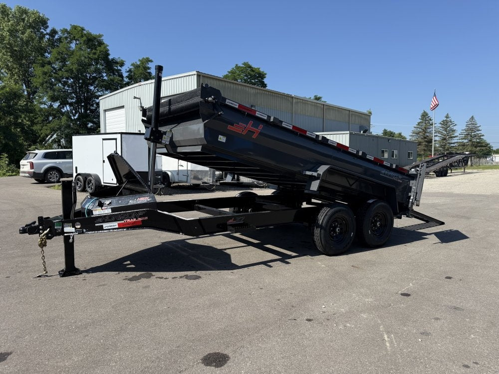 14' LZ7 Dump Trailer 24" Walls - 7k Axles - Telescopic Lift - 14K GWVR - Dump Trailers - Stryker Dealership Group