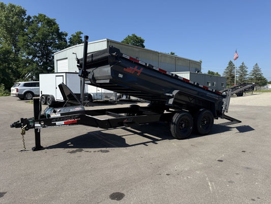 14' LZ7 Dump Trailer 24" Walls - 7k Axles - Telescopic Lift - 14K GWVR - Dump Trailers - Stryker Dealership Group