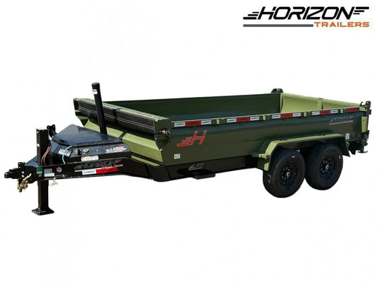14' LZ7 Dump Trailer 24" Walls - 7k Axles - Telescopic Lift - 14K GWVR - Dump Trailers - Stryker Dealership Group