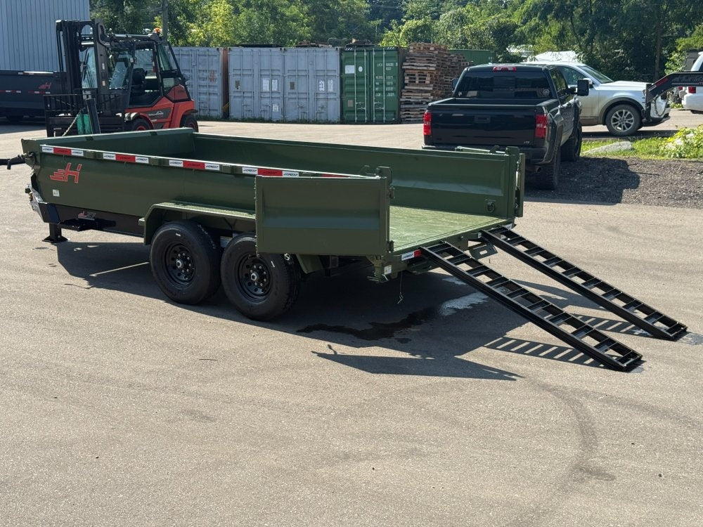 14' LZ7 Dump Trailer 24" Walls - 7k Axles - Telescopic Lift - 14K GWVR - Dump Trailers - Stryker Dealership Group