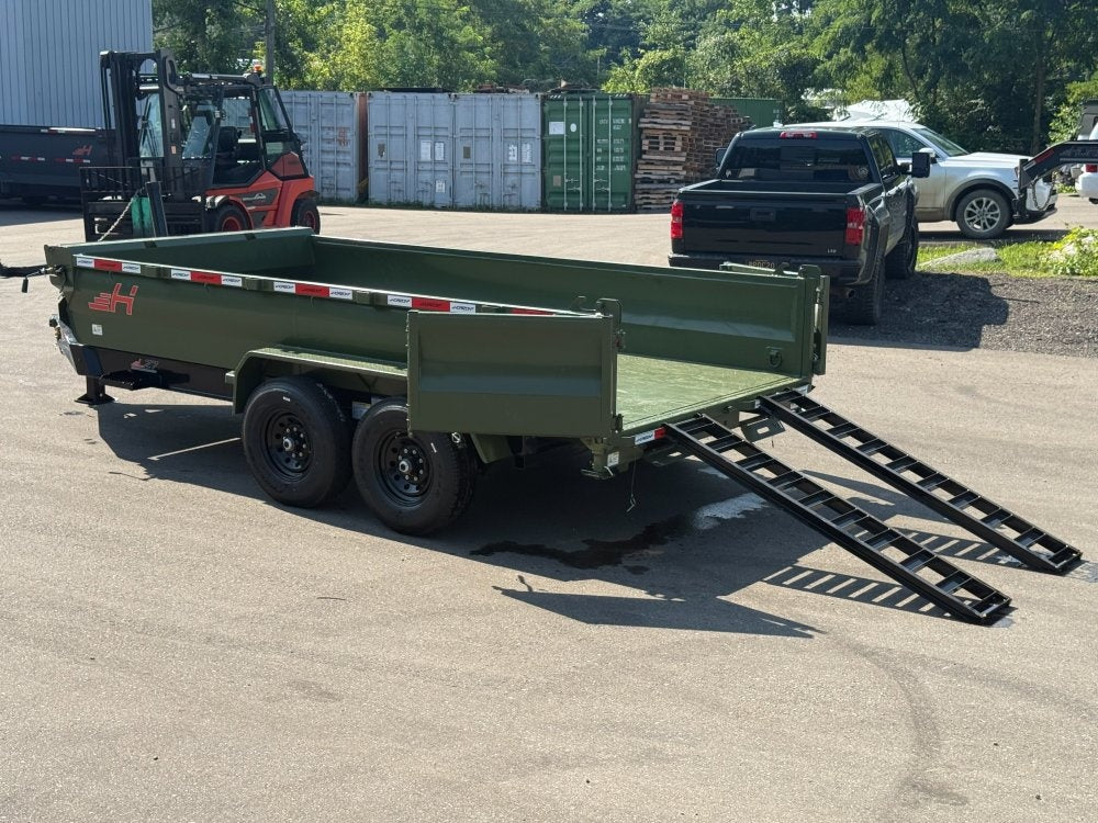 14' LZ7 Dump Trailer 24" Walls - 7k Axles - Telescopic Lift - 14K GWVR - Dump Trailers - Stryker Dealership Group