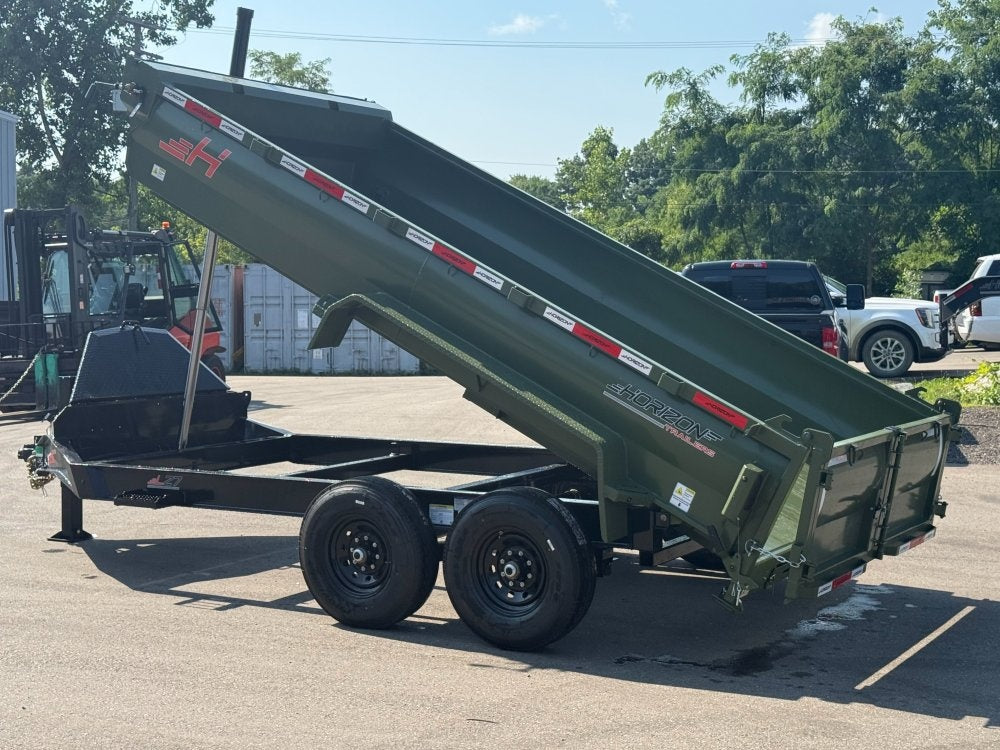 14' LZ7 Dump Trailer 24" Walls - 7k Axles - Telescopic Lift - 14K GWVR - Dump Trailers - Stryker Dealership Group